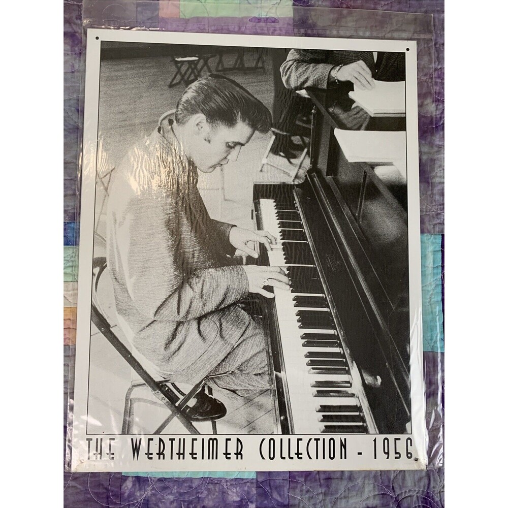 ELVIS METAL SIGN WERTHEIMER COLLECTION 2001 12.5x16 Man Cave Theater Wall Decor